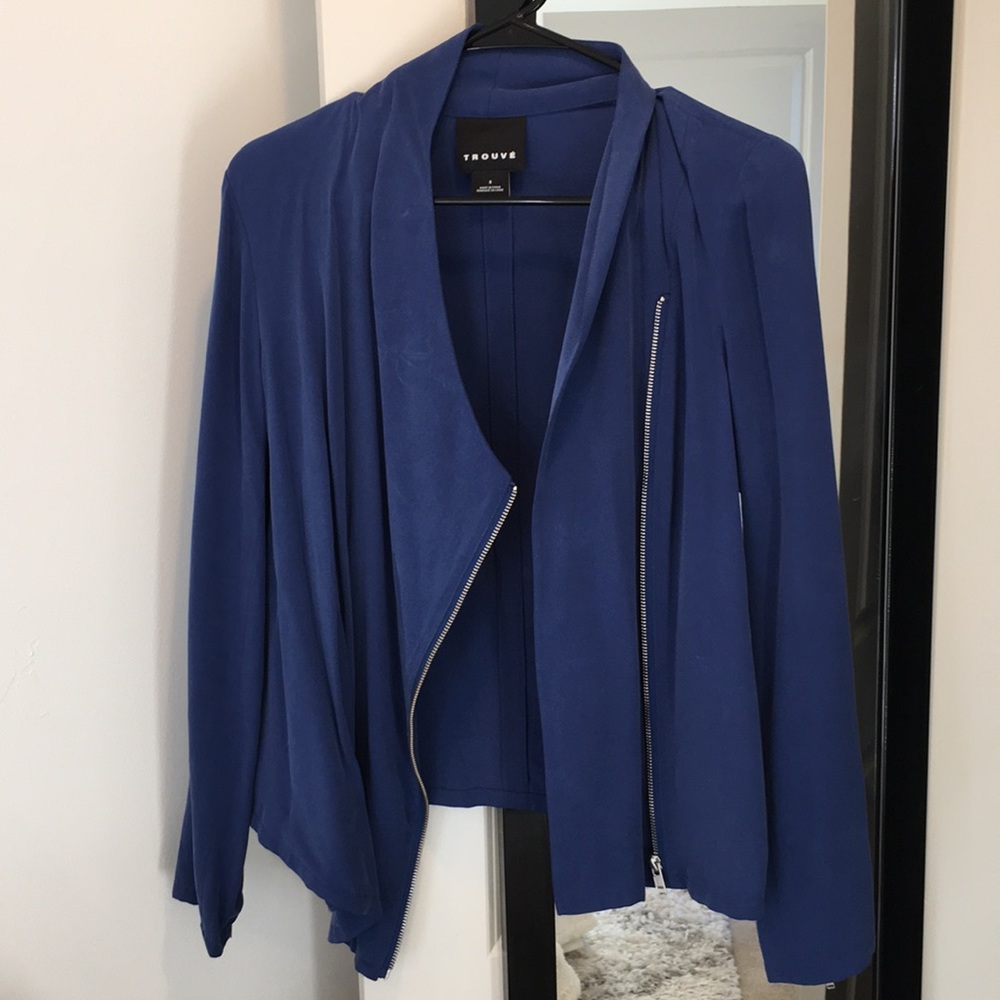 Trouve Modal Blue Blazer